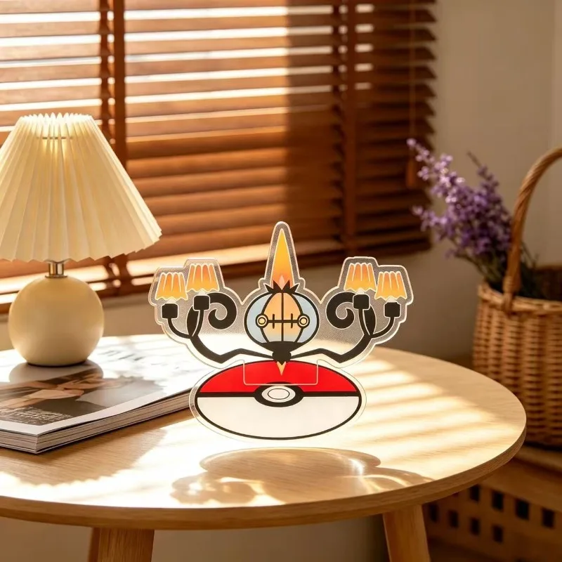 Standing Sign for Pokemon Chandelure Lampent Litwick Mime Jr Gardevoir Acrylic Desktop Stand Decorating Self Made Collection