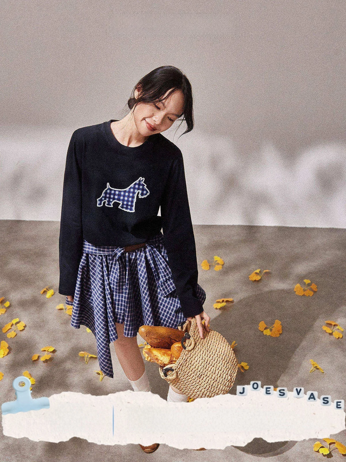 

Свободный длинный футболка-поло с принтом для женщин, повседневный, осенний, новинка, синий цвет, модный топ для девушек