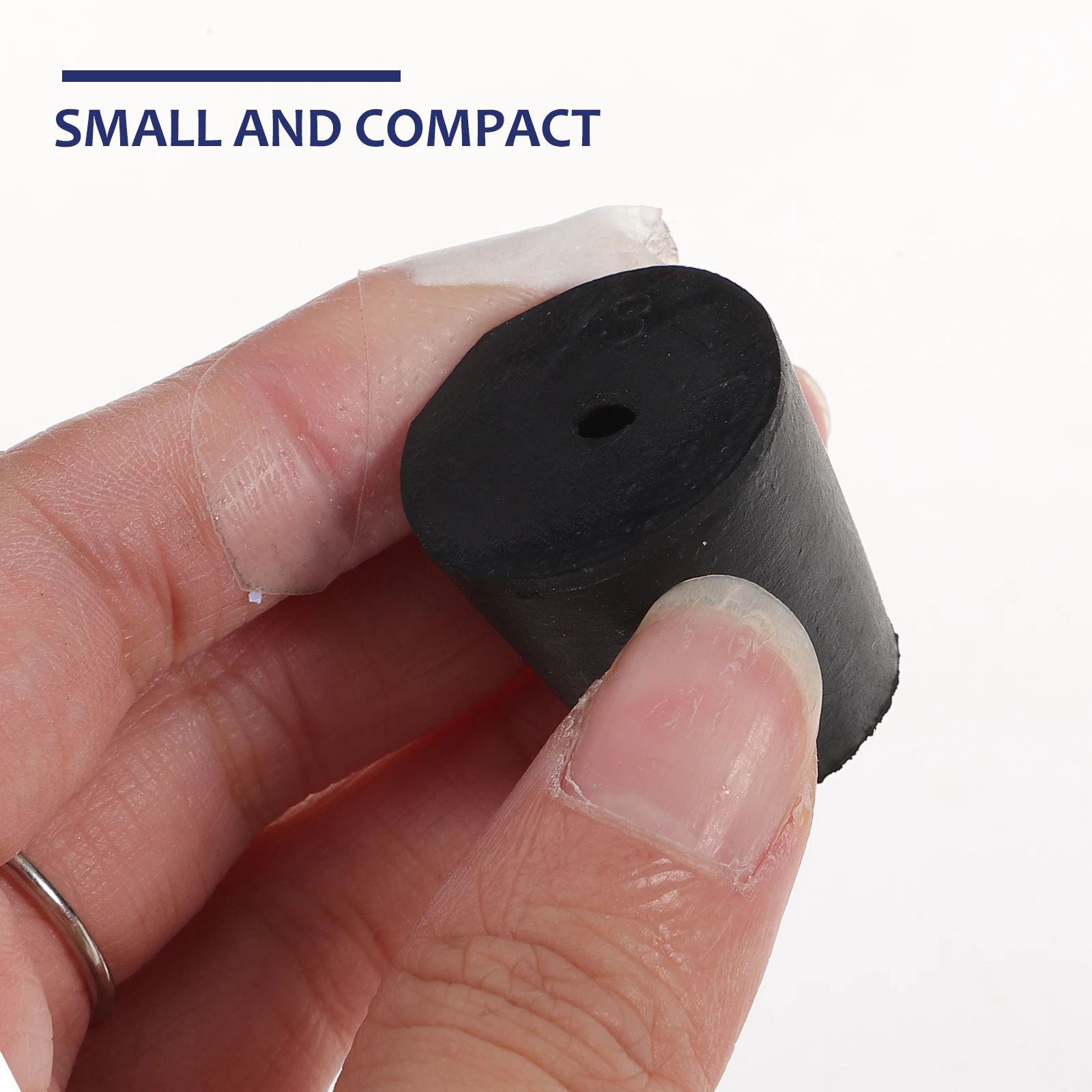 

10pcs Single Test Tube Stoppers Rubber Stopper With Hole Rubber Sealing Plugs Flask Bungs Laboratory Equipment Hardware