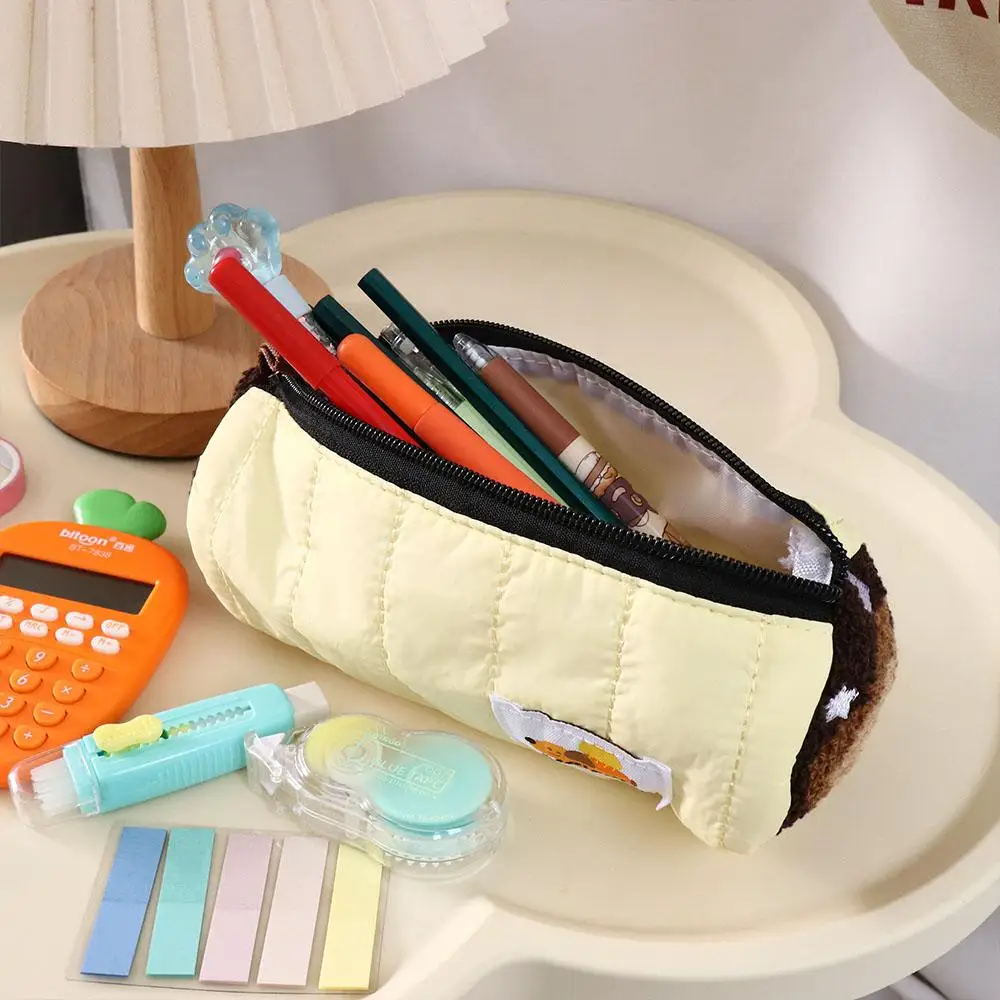 Pencil Box Pen Holder Cake Roll Pencil Bag Funny Zipper Stationery Bag Storage Bag Cute Pen Case Children