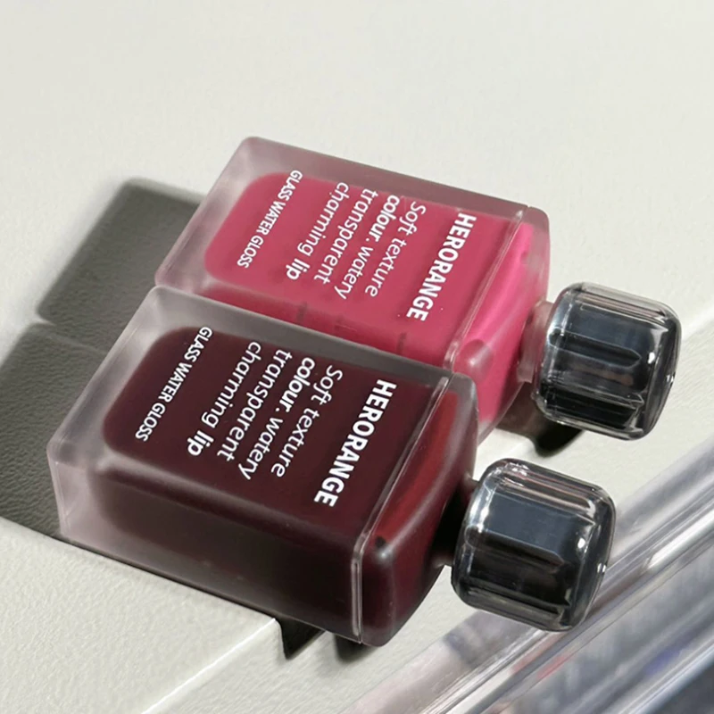 HERORANGE Lucidalabbra Trasparente Effetto Acqua, Rossetto Liquido a Specchio, Idratante e Duraturo, Tinta Labbra Cosmetica