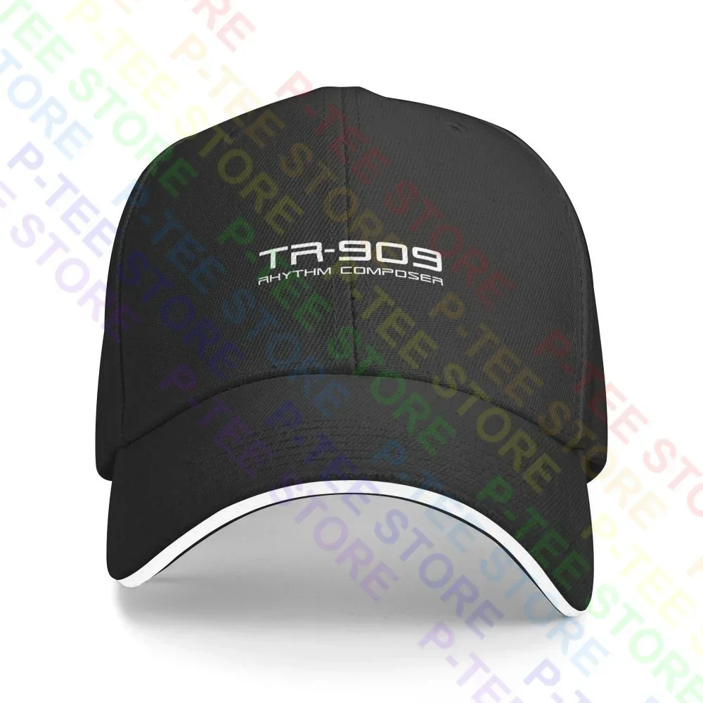 Roland Tr 909 Logo 909 808 303 Analogue Synthesisertechno Rave House Sandwich Cap Baseball Cap Trucker Hat Classic