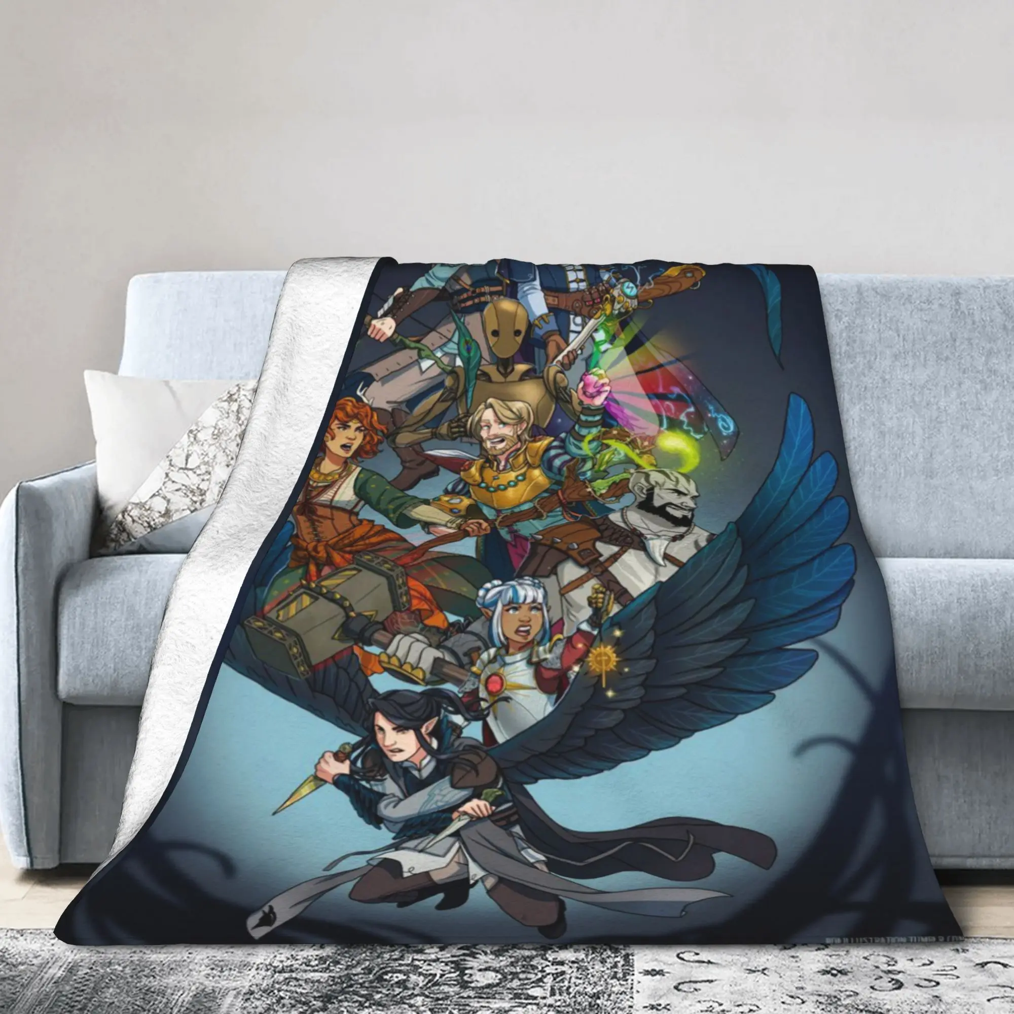 Cozy  L-Legend of V-Vox M-Machina Blanket Accessories Bedding Decorative  Throw Blanket Ultra-Soft Fleece for Bedroom