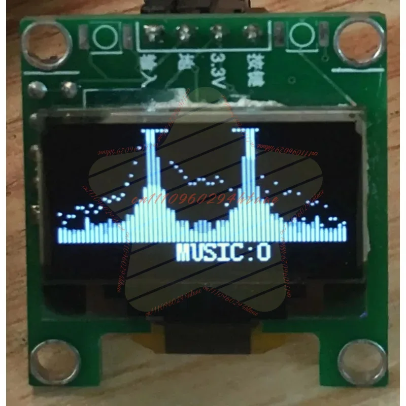 diy-oled音楽スペクトラム表示モジュール、096インチ-128x64-i2c-oledオーディオスペクトラムアナライザー（arduino-stm32用）