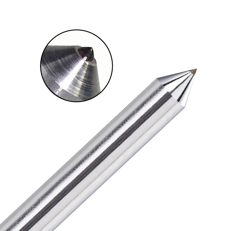 Natural Diamond Engraving Bit 1/4 Shank 90Degrees CNC Diamond Point Carving Milling Tool Cutter for Metal Stone Cutting Tool