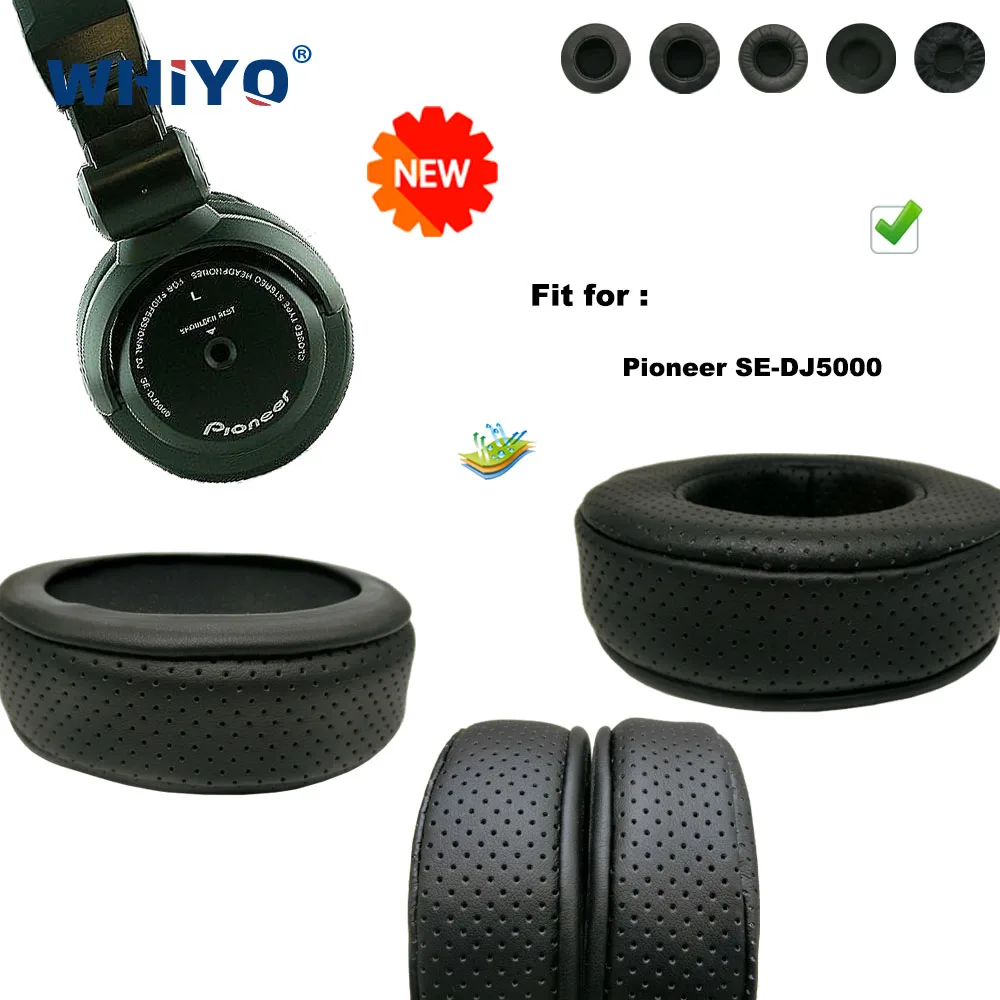 

New upgrade Replacement Ear Pads for Pioneer SE-DJ5000 Headset Parts Leather Cushion Earmuff Headset Sleeve Cover