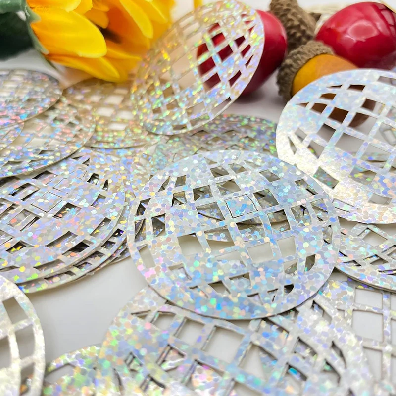 100Pcs 70s 80s Disco Ball Laser Sequin Confetti Table Scatter for Disco Theme Birthday Bachelorette Wedding Party Decoration