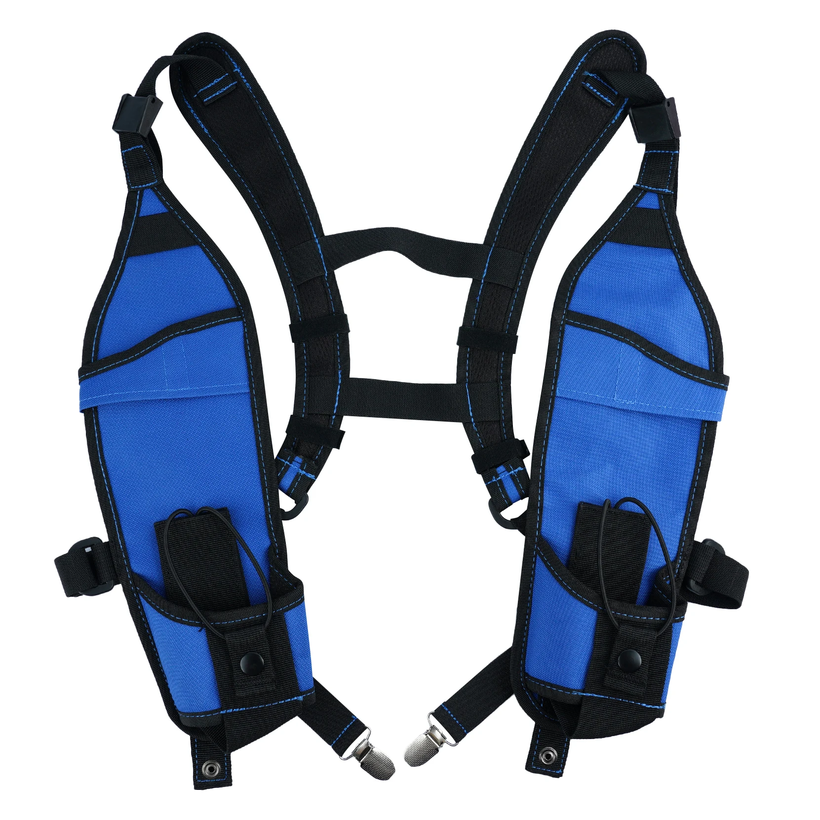 Universal Double Radio Shoulder Holster,Two-Way Radio Holder with