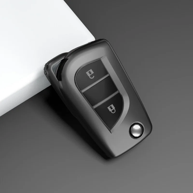 TPU Car Remote Key Case Full Cover Holder For Toyota Auris Corolla Reiz Avensis Verso Yaris Aygo Rav4 Scion TC IM 2015