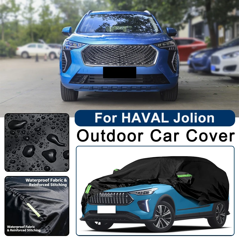 

Outdoor Car Cover Waterproof Dustproof UV Sun Protection, Full Car Protector Exterior Accessories For HAVAL Jolion 2020-2026