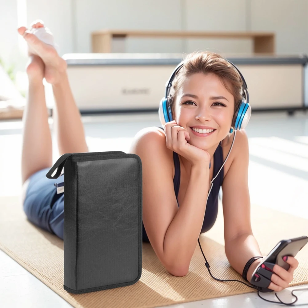 

Чехол для переноски компакт-дисков/DVD, сумка, емкость 80 шт., портативный держатель для DVD-дисков на молнии, DVD VCD, кошелек-органайзер, чехол для переноски альбома