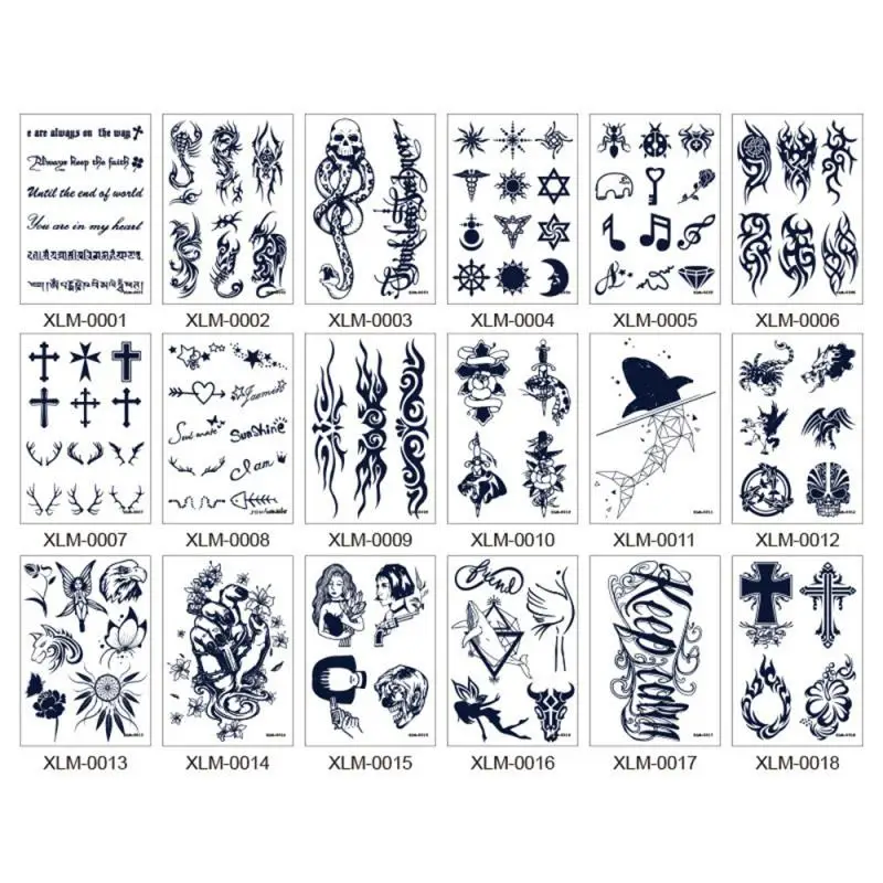 Waterproof And Sweat Resistant Tattoo Sticker Strong Decorative Properties Transfer Printing Sticker Disposable Tattoos American