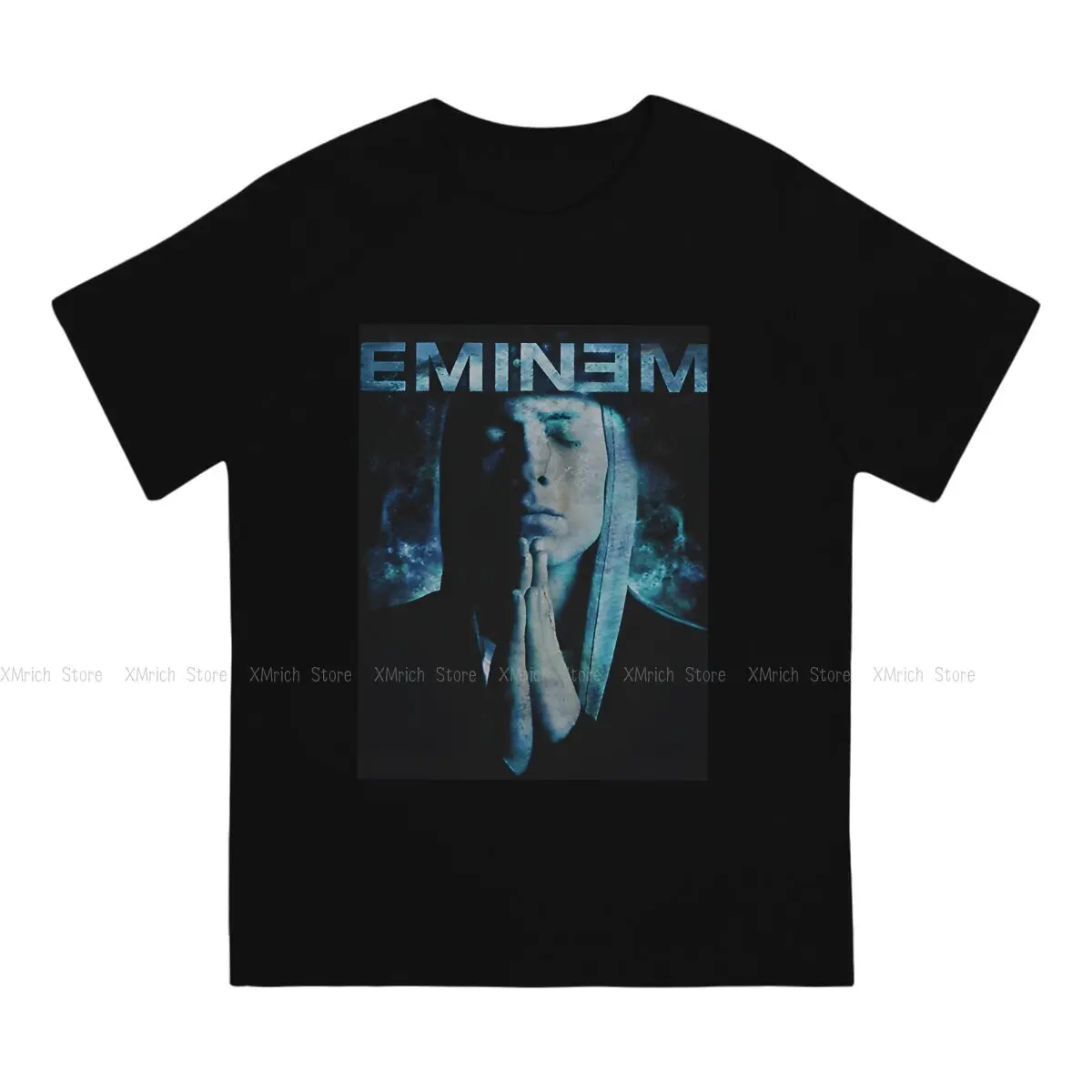 Prayer Pose Man's TShirt Eminem Crewneck Short Sleeve Fabric T Shirt Humor Top Quality Birthday Gifts