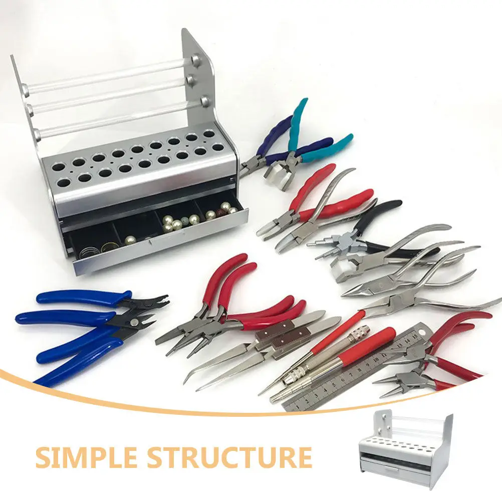 Compact Pliers Organizer Rack for Tool Box Drawer Desktop Workshop Pliers Holder Screwdriver Wrench Storage Stand Sturdy Metal