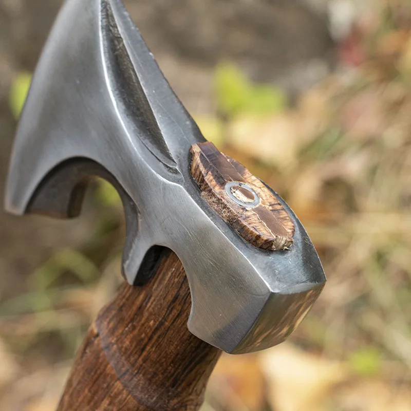 

Outdoor Multifunctional Tactical Fire Axe Convenient Camping Manganese Steel Forging Household Logging and Self-defense EDC Tool