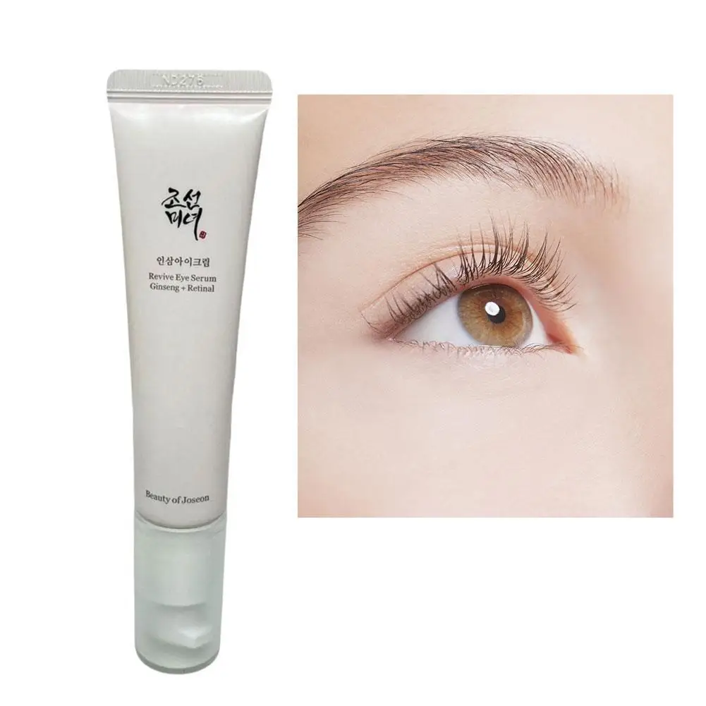 Soro de olhos de ginseng rejuvenescedor, anti círculos escuros, creme anti-rugas, cosmético coreano feminino, 30ml