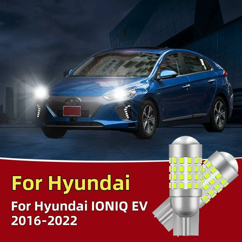 

2Pcs T10 Car LED Bulbs For Hyundai IONIQ EV 2016 2017 2018 2019 2020 2021 2022 License Plate Lights Car Interior Parking Lamp