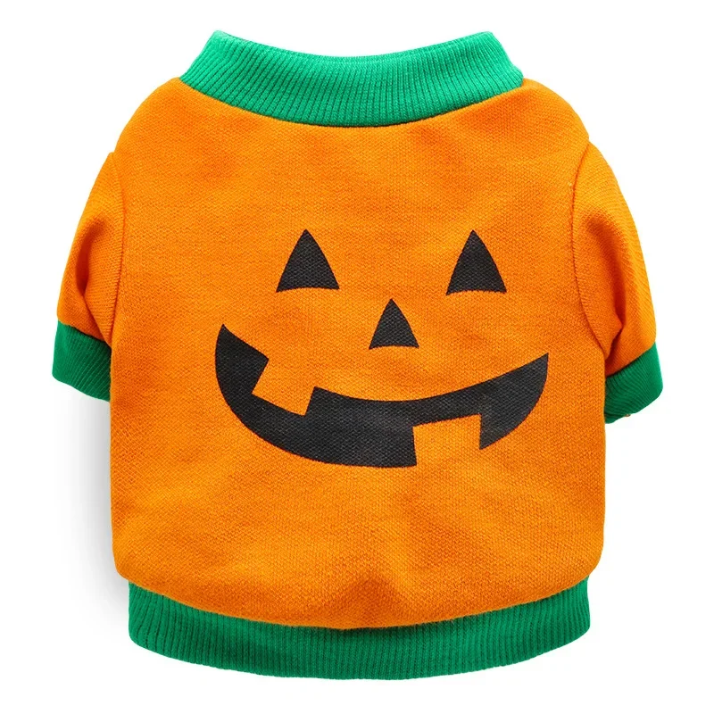 Halloween Pet Dog Clothes Cosplay Clothing Chihuahua Yorkshire Party Pumpkin  Tshirt Vest Jackets for Small Dogs Puppy Cat