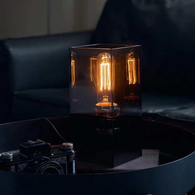 

Настольный светящийся орнамент, креативная черная хрустальная лампа, роскошное украшение для домашней атмосферы, индивидуальный подарок