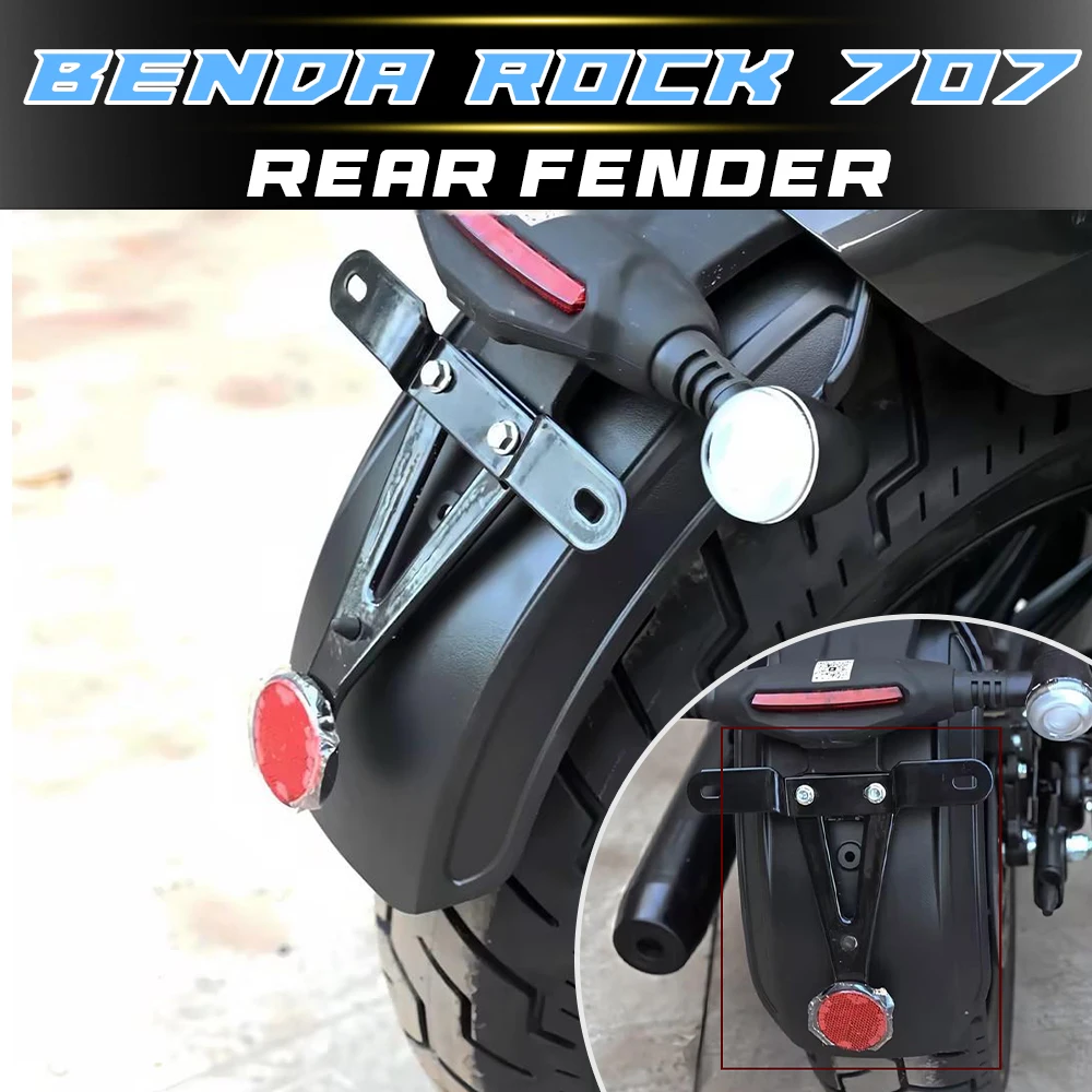 

Motorcycle Rear Splash Guard Extension Kit Fit BENDA ROCK 707