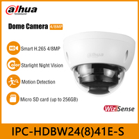 Dahua IPC-HDBW2441E-S 4MP IPC-HDBW2841E-S 4K 8MP IR30M Dome WizSense Network Surveillance Security IP PoE AI Camera Built in MIC