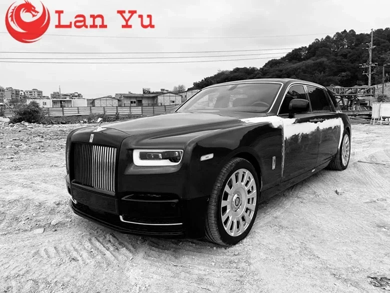 Upgrade Old To New Style Car Front Bumper Engine Hood Cover Fiberglass Body Kit For Rolls Royce Phantom 8Th Gen