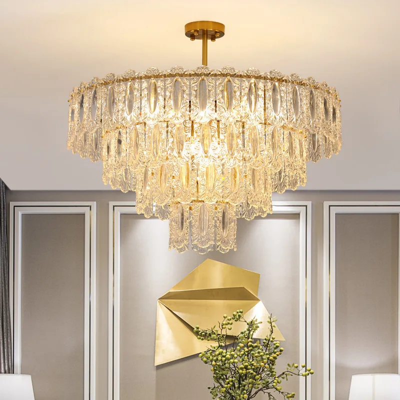

Artistic Glass Chandelier Modern Vintage Lighting Italian Design for Bedroom Dining Room Living Room