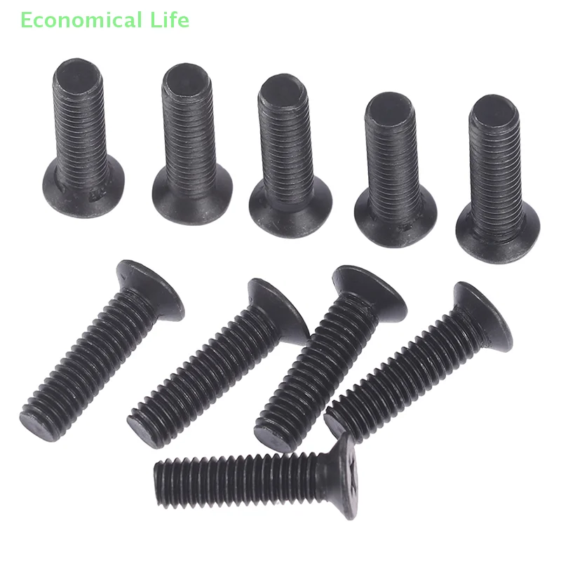 10Pc Fixing Screw M5*20mm M6*22mm Left Hand Thread For 1/2''UNF 3/8''UNF Drill Chuck Shank Adapter Metal Fixing Screw Head Tools