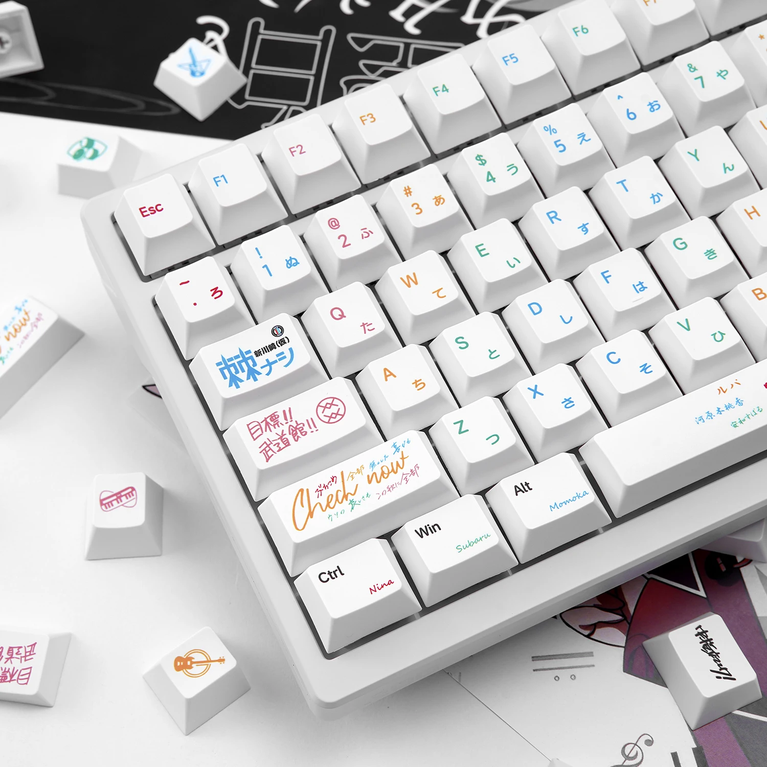 

GBC theme keycap PBT material sublimation original height girl band cry