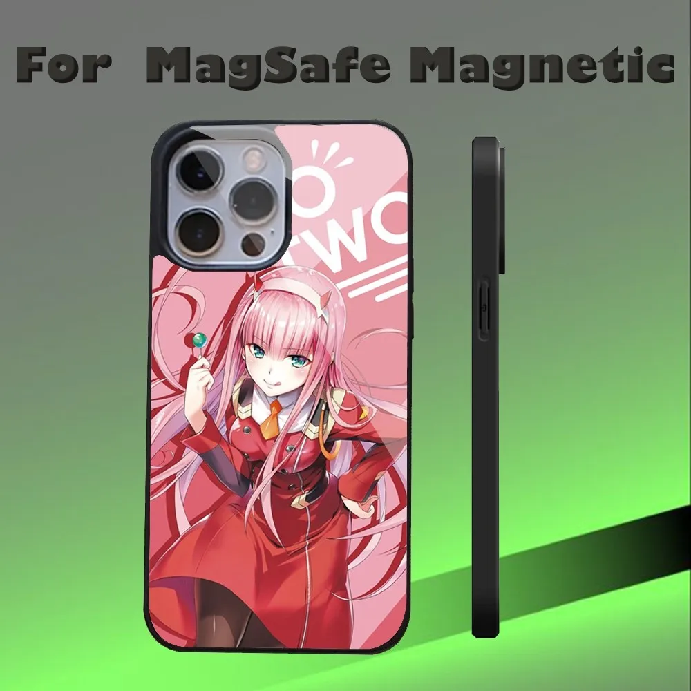 Zero Two Darling In The FranXX Phone Case For IPhone 15 14 13 Pro Max 11 12 Mini Alex Mirror For Magsafe Wireless Charging Cover