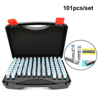 101pcs/box 1-2-3-4-5-6mm step 0.01mm Steel Pin Gauge  pin Measuring Tool Smooth Plug Gauge Hole Gauge