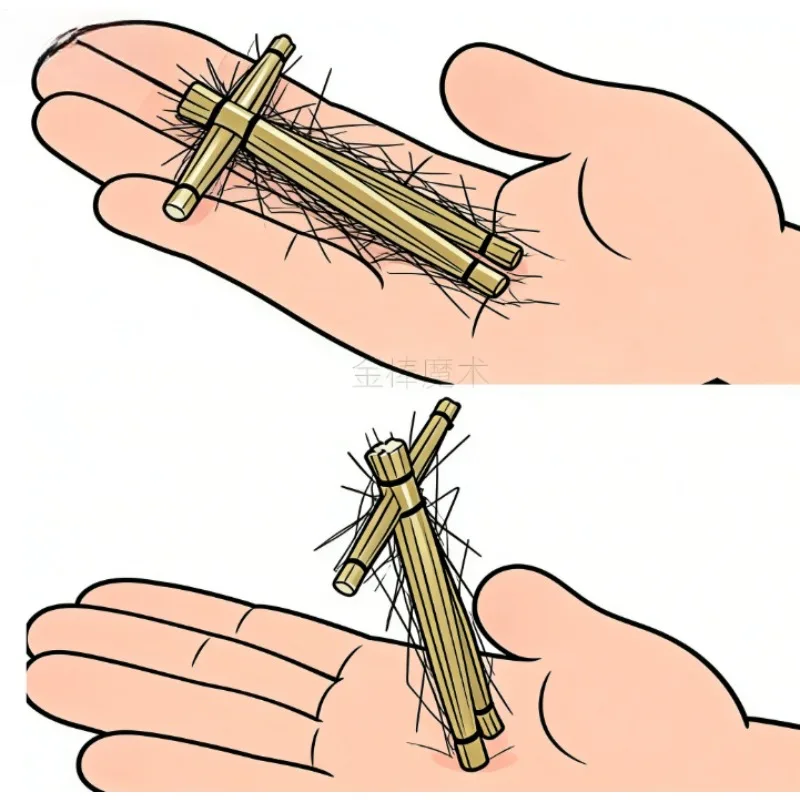 

Соломенная кукла Вуду Волшебный трюк – ментализм Опора для магии крупным планом и сцени