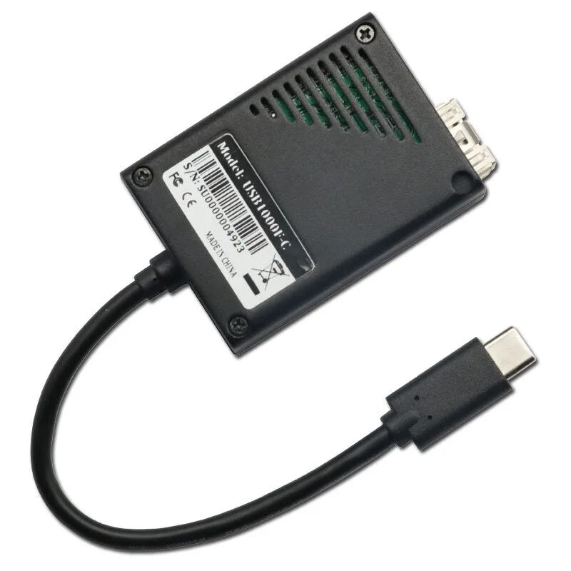 Imagem -03 - Winyao-gigabit Placa de Rede Ethernet de Fibra Óptica Usb1000f-c Usb 3.0 tipo c Sfp 1000mbps Usb1000f-lx-c