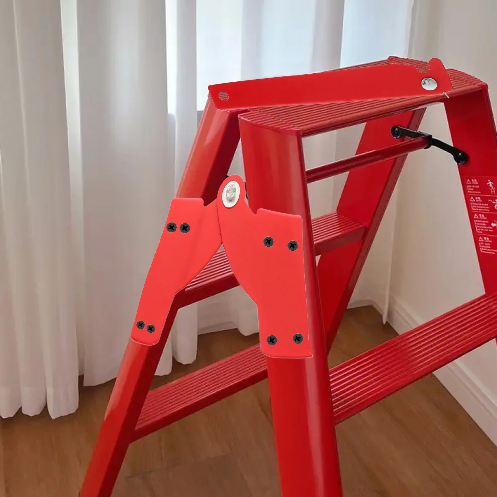 1Set Metal Ladder Hasp Hinge Folding Attic Stairs Replacement Parts Durable Lightweight Easy Storage Transport Engineering