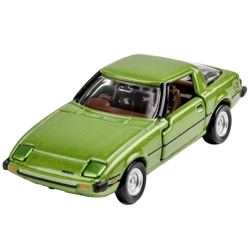 TAKARA TOMY-coche deportivo de aleación fundido a presión para niños, insignia de juguete, caja negra, TP29, Mazda RX-7, regalo de colección