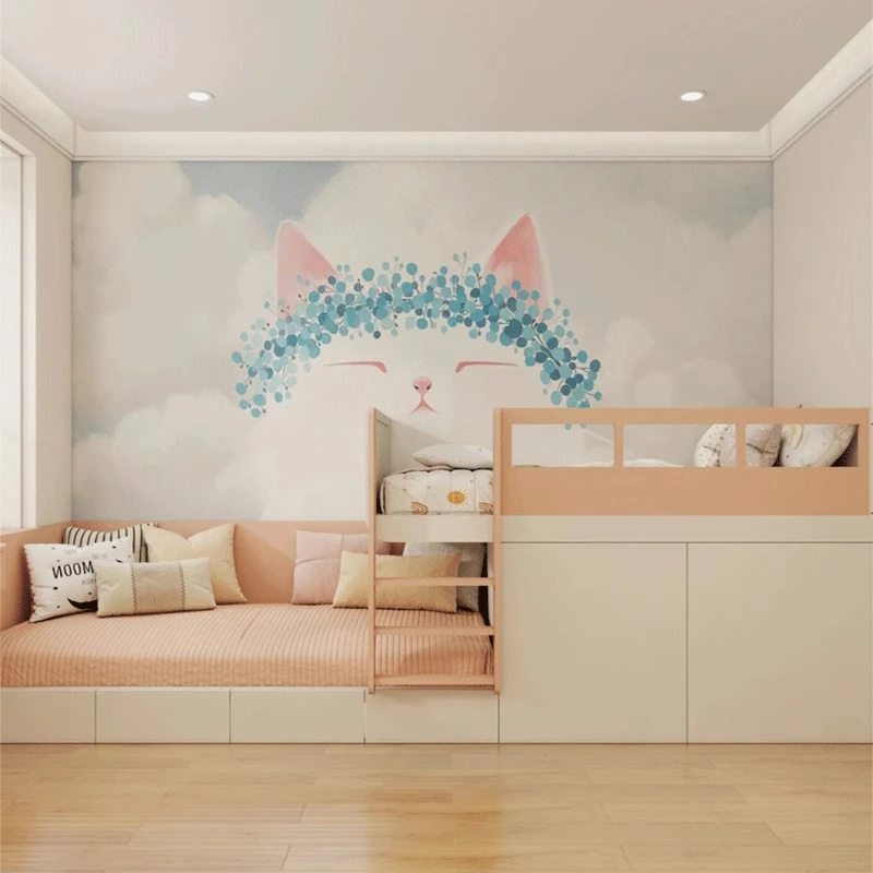 

Simple Double Decker Kids Beds Guard Rails White Modern Style Children Beds Toddler Single Camas Infantiles Furniture Home