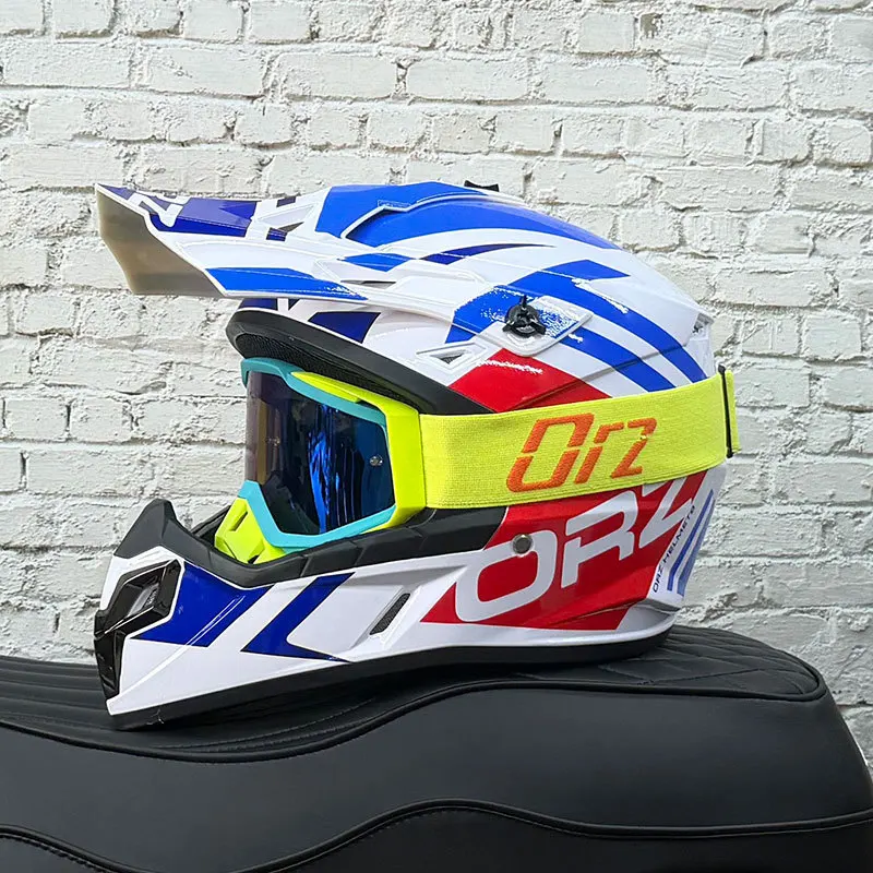Motorcycle Off-road Helmet Men's Full Helmet Women's Locomotive Riding Tension Helmet Breathable 3C Certification