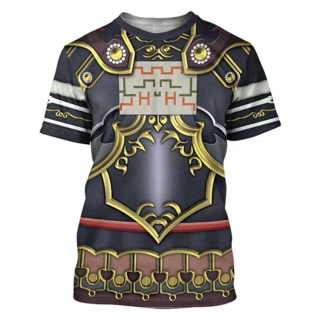 Zelda Cosplay Summer Men Kids Harajuku Breathable Mesh T-shirt Man Street Casual Round Neck Short Sleeve Sportwear Male Tops Tee