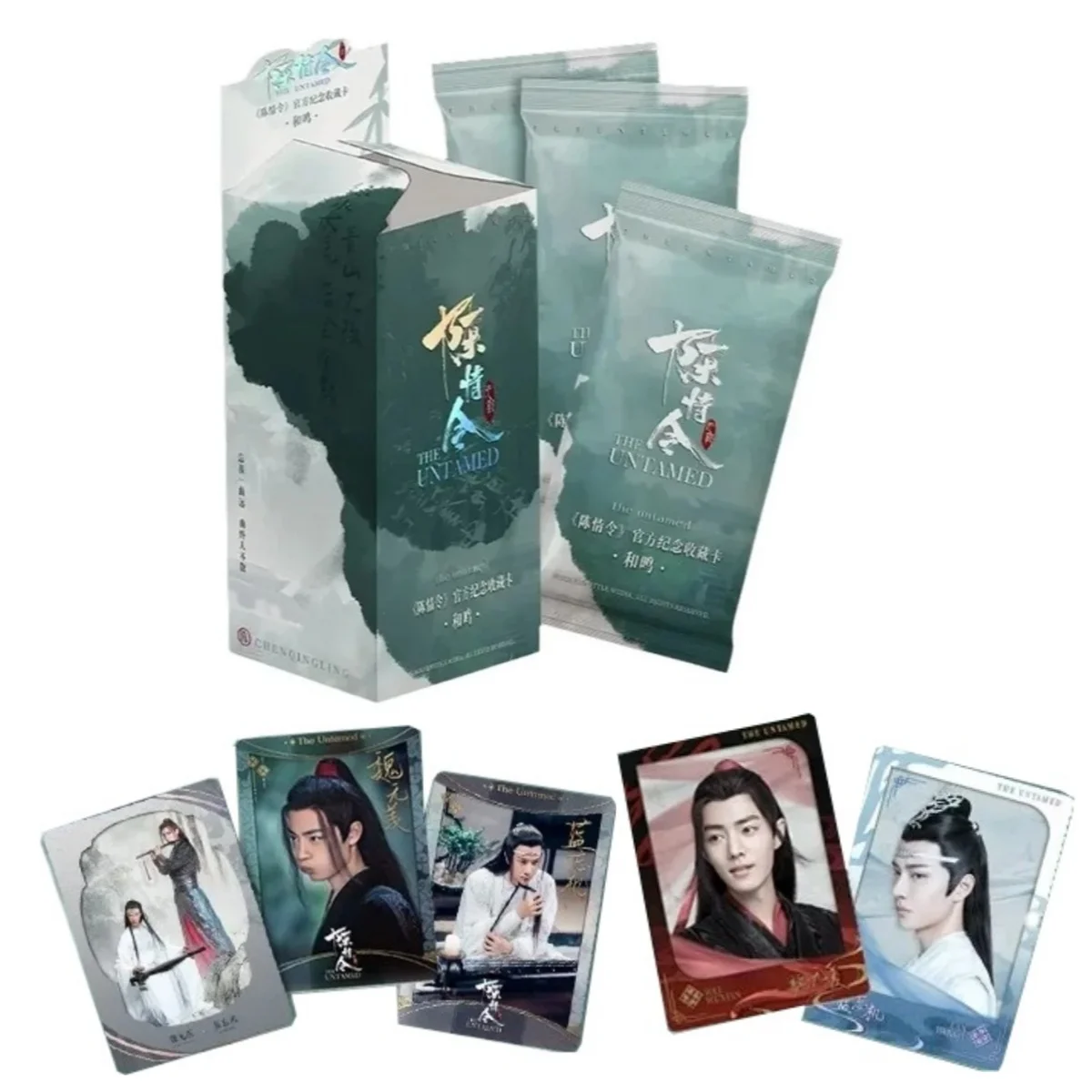 5 Packs/Box The Untamed Official Collection Cards TV Series Wei Wuxian Lan Wangji Anime Character Collection Cards Toys Gifts