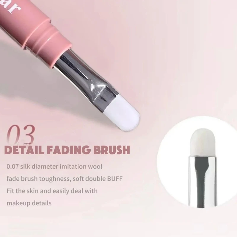 ดินสอเขียนขอบตาแบบดูอัลโทนเนื้อแมทท์ ไฮไลท์ใต้ตา สีนู้ดเบจบราวน์ ครีมเพิ่มความสว่าง ไล่ริ้วรอยใต้ตา