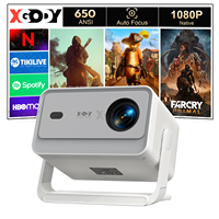 XGODY A6-PRO 4K Native 1080P 650 ANSI Smart Projector Autofocus and Automatic Keystone Correction 360° Portable Projector