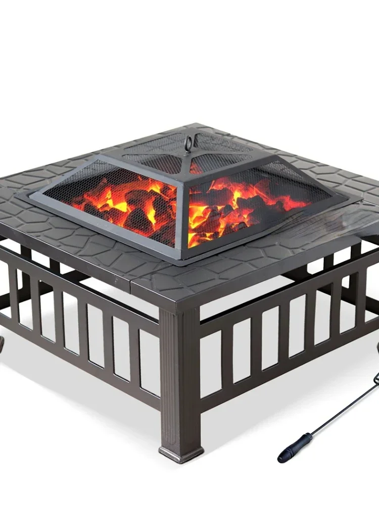 Outdoor grill charcoal heating brazier grill table household brazier charcoal grill