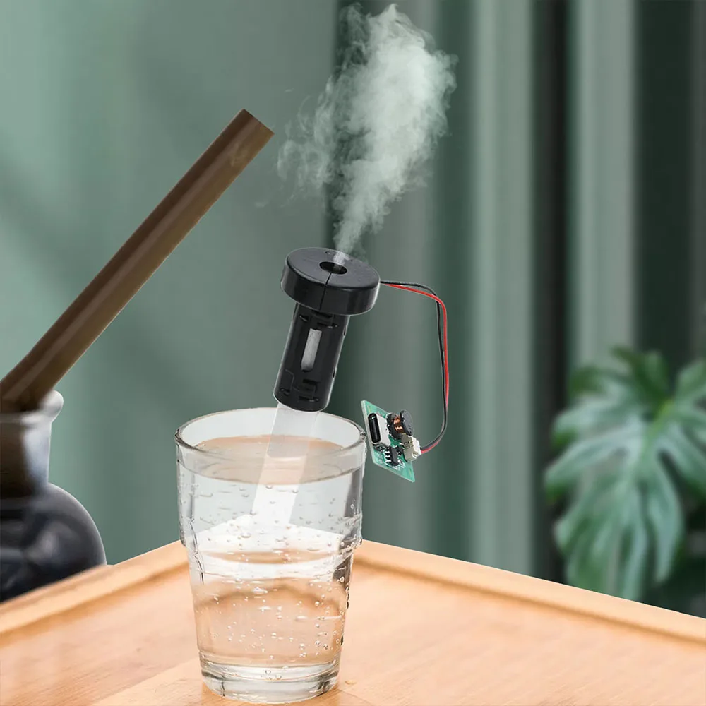 DC 5V 1.5-2W Single Spray Humidifier Atomization Module Ultrasonic Nebulizer Driver Module Diy Kit Type-C With Atomizer Sheet