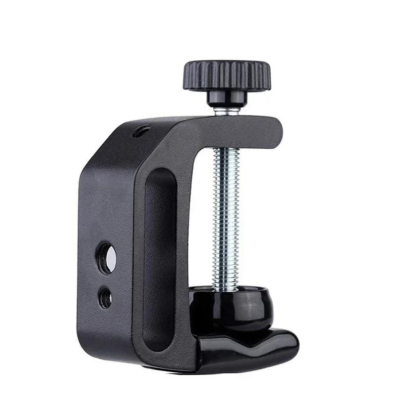 Universal C Clamp Desktop Mount Clamp Tripod Light Stand Clamp Camera Lamp Flash Fixed Holder Clip for Photography Live Studio