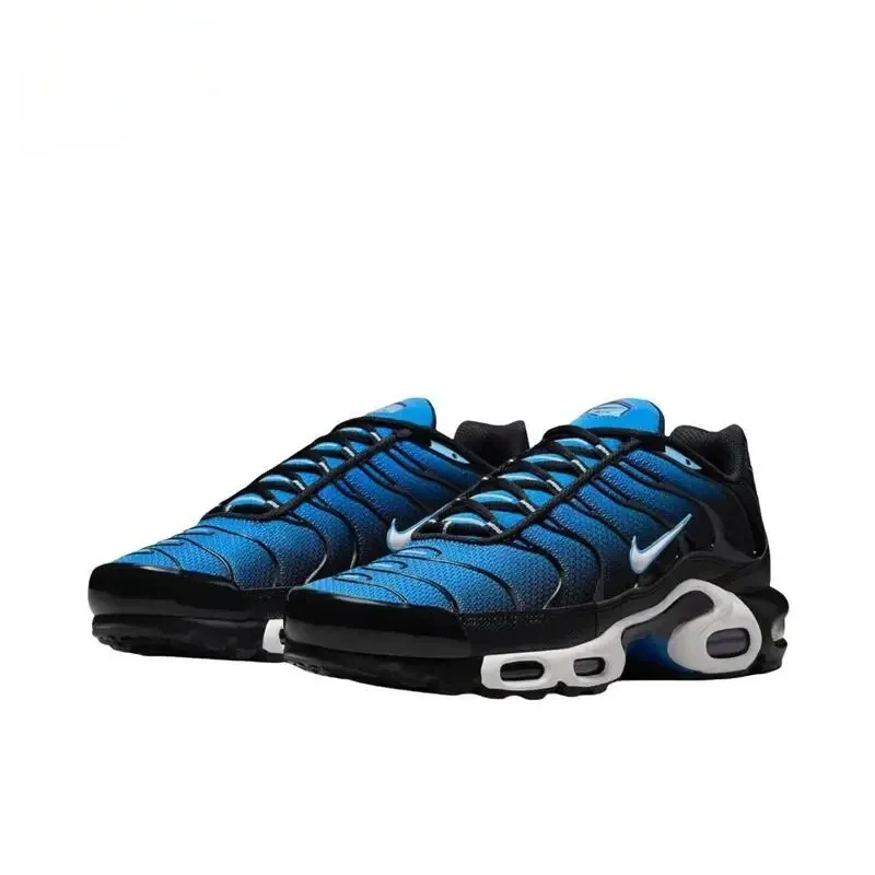 Nike Air Max Plus TN Navy Blue Anti Slip Durable Air Cushion Men and Women Running Shoes Versatile Comfortable Breathable