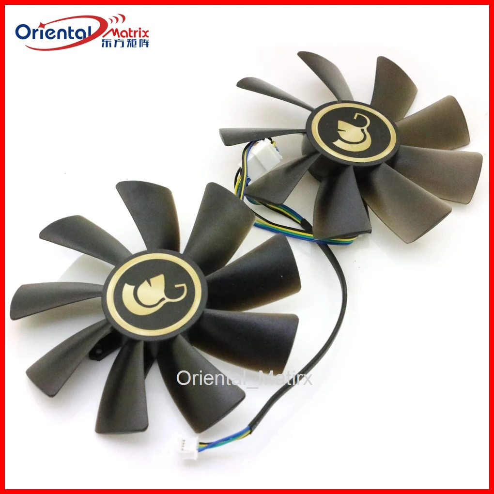 2 Stks/partij Gfy10015h12spa 100Mm 12V Gpu Fan Voor Leadtek Rtx3070 8Gb Winfast Orkaan Gallardo Grafische Videokaart Vga Fan