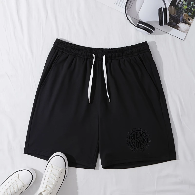 

Мужские летние повседневные спортивные шорты в американском стиле ретро, однотонные универсальные мужские и женские спортивные повседневные шорты