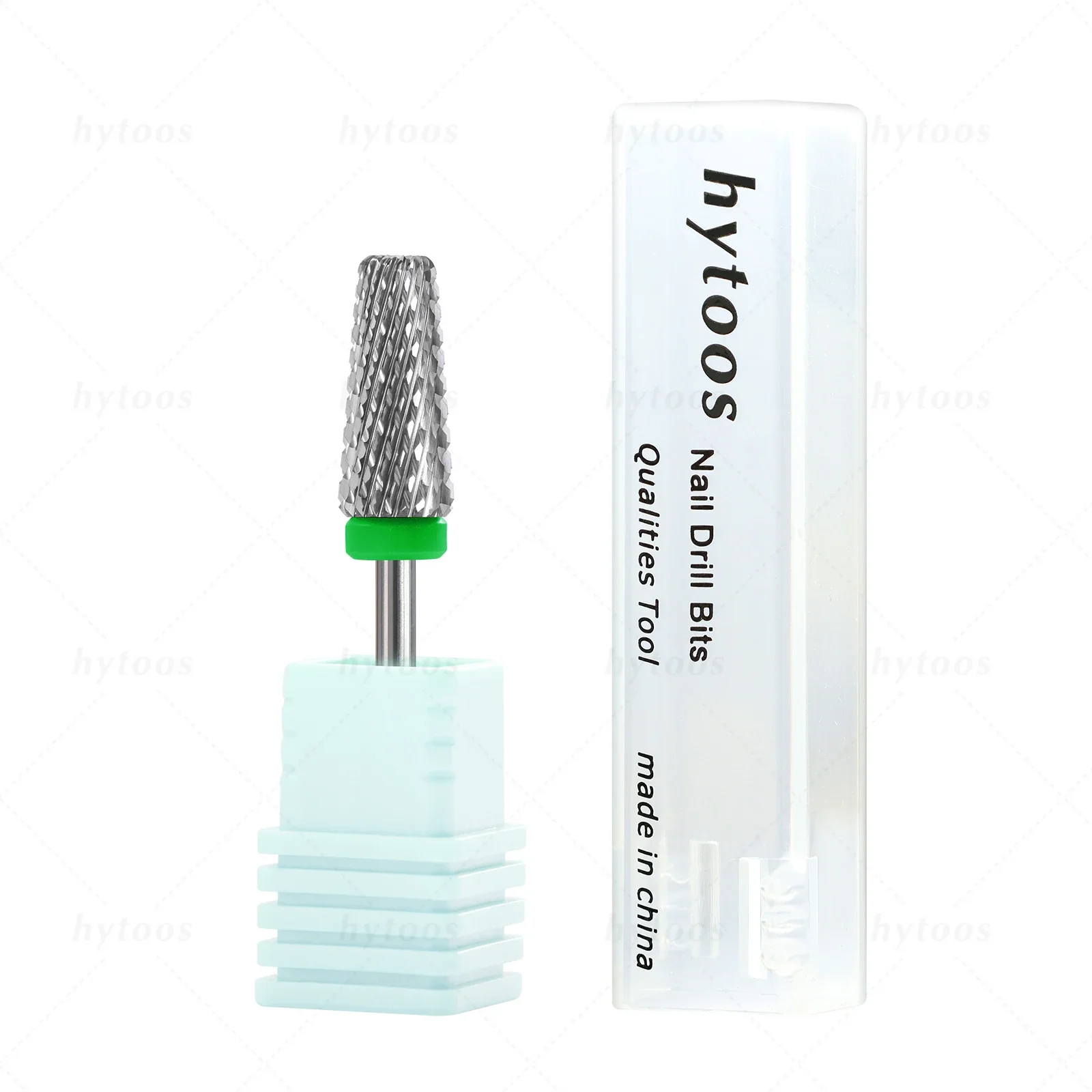 HYTOOS Tapered 5 in 1 Nail Drill Bit Cross Teeth Carbide Nail Bits Remove Gel Electric File Drills Machine Manicure Accessories image 3