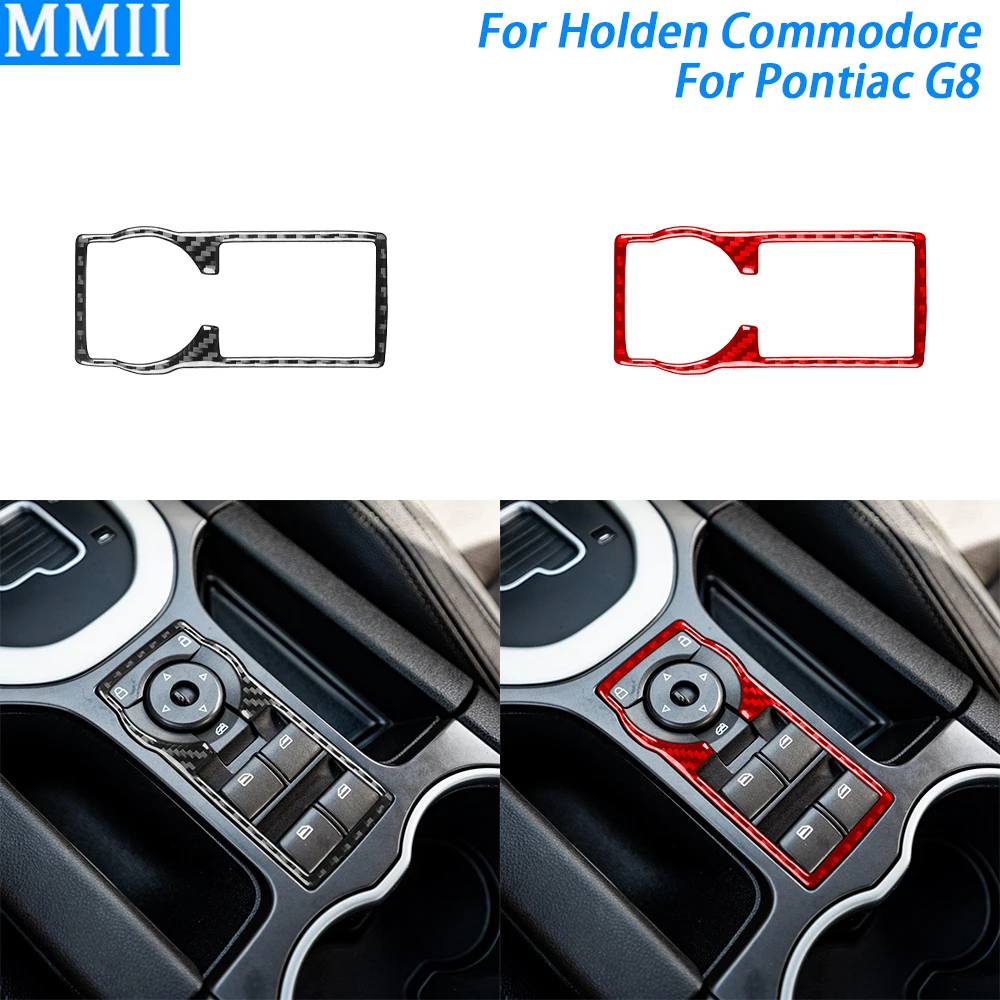 For Pontiac G8 2008-2009 For Holden Commodore 2006-2012 Carbon Fiber Window Lift Switch Panel Trim Cover Car Accessories Sticker