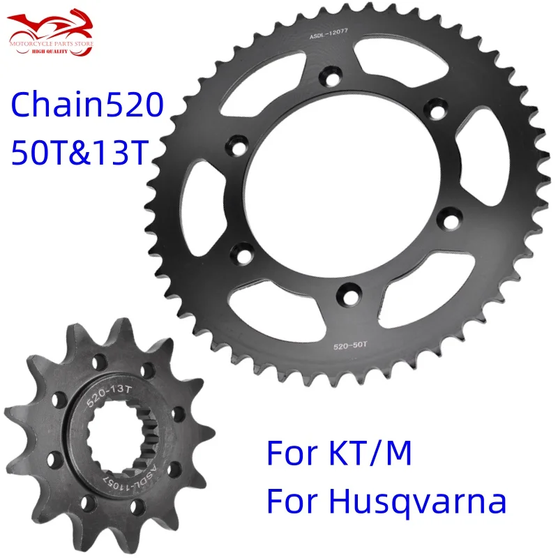 

125 150 250 300 TX TC TE i 501 FE FC 350 440 500EXC XCF-W XCW-E SX-F XC-W/F MC Motocross For KT/M Husqvarna 520 13/50 T Sprocket